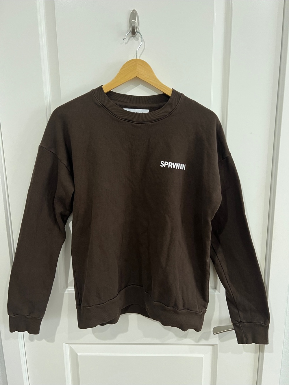 SPRWMN Crewneck Sweatshirt Brown - sz M